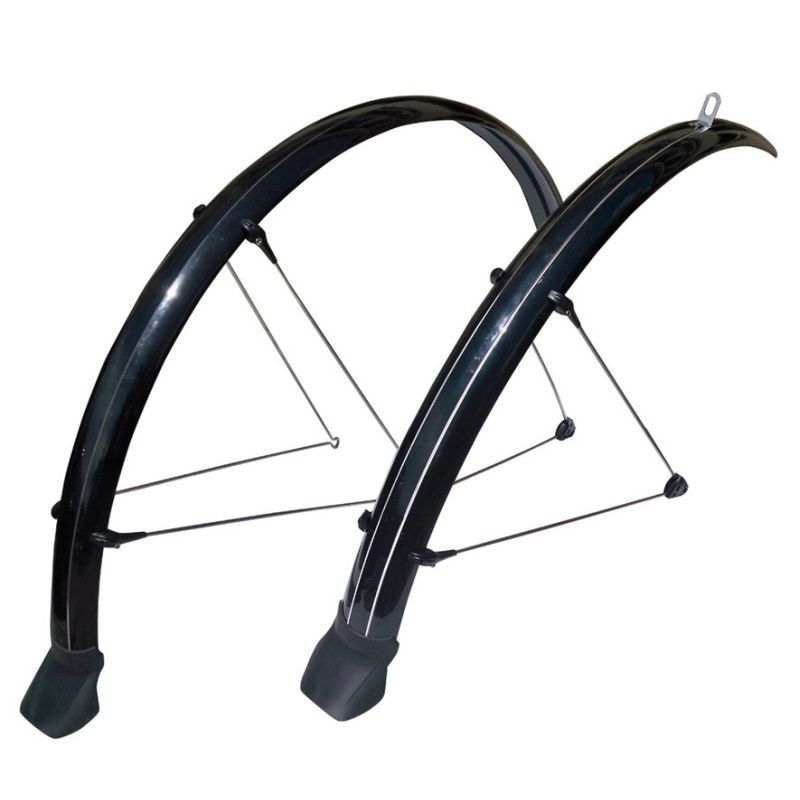 Juego Guardabarros Stronglight Cross Tipo E 28 42mm Aluminio Negro