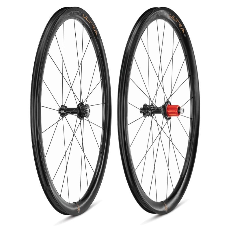 Juego Ruedas Campagnolo Hyperon Ultra 2WF Tubeless Freno Disco Center Lock Shimano HG11 Carbono Negro Negro