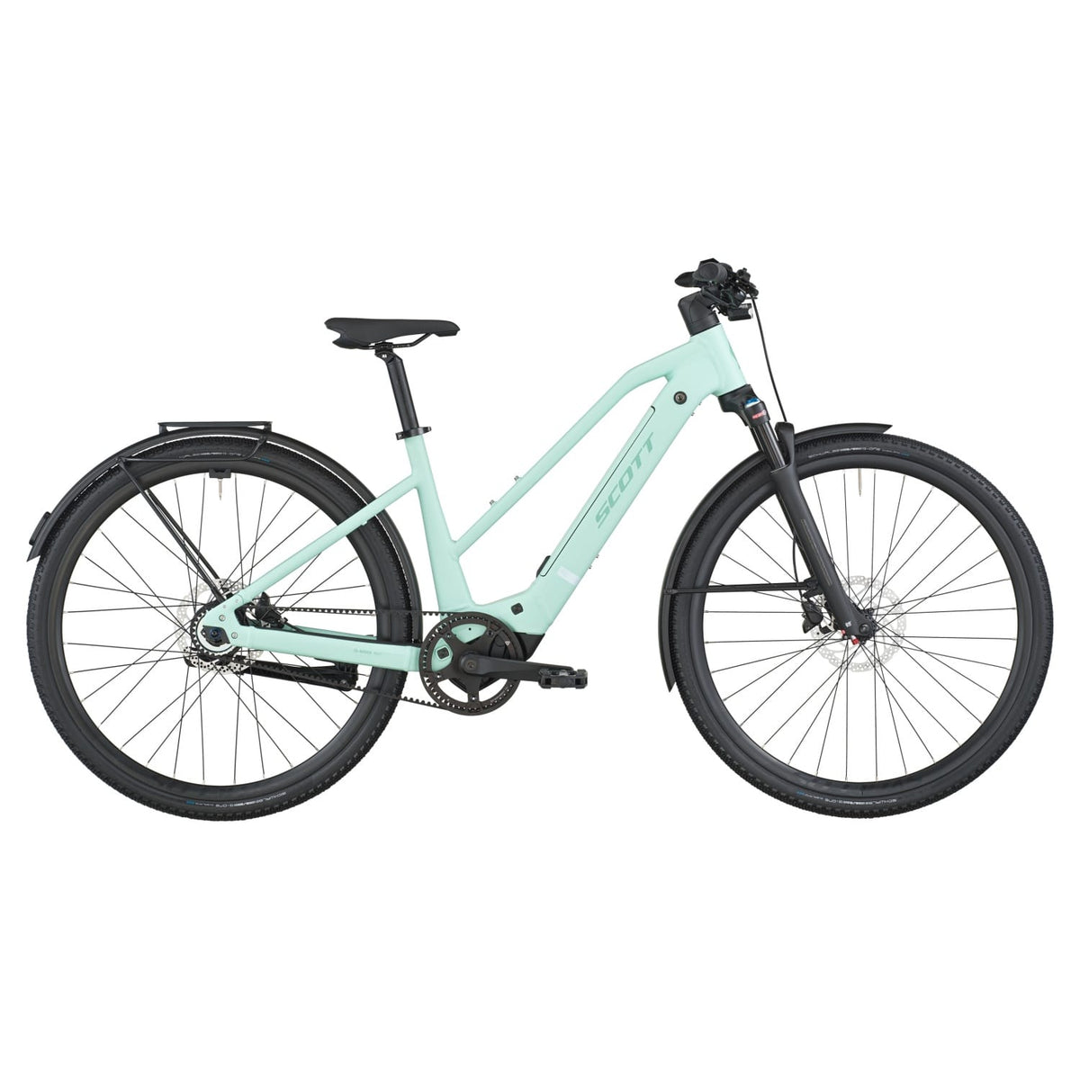 Bicicletas Eléctricas eUrbanas Scott Passage 10 Belt Slope 2026 Mint Green #2